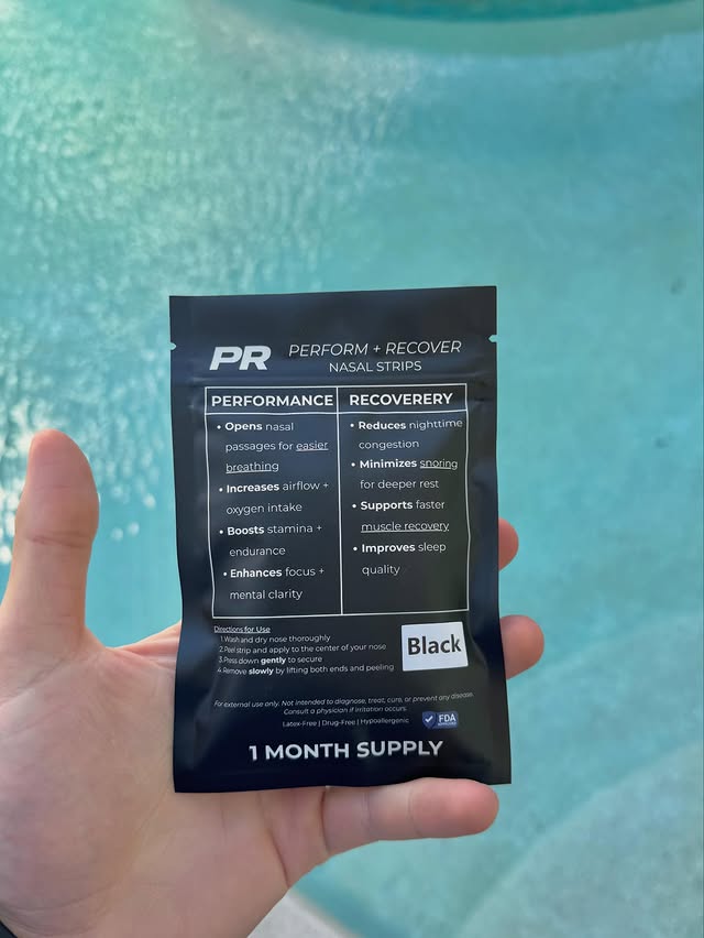 PR Perform + Recover Nasal Strips - 30 Count | Maximize Airflow & Sleep Quality